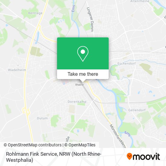 Rohlmann Fink Service map