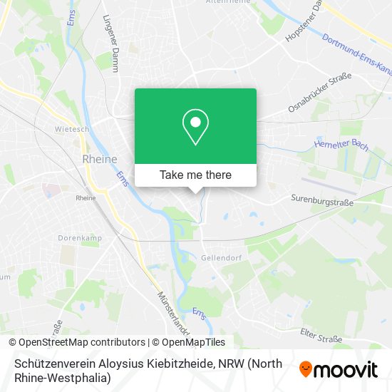 Schützenverein Aloysius Kiebitzheide map
