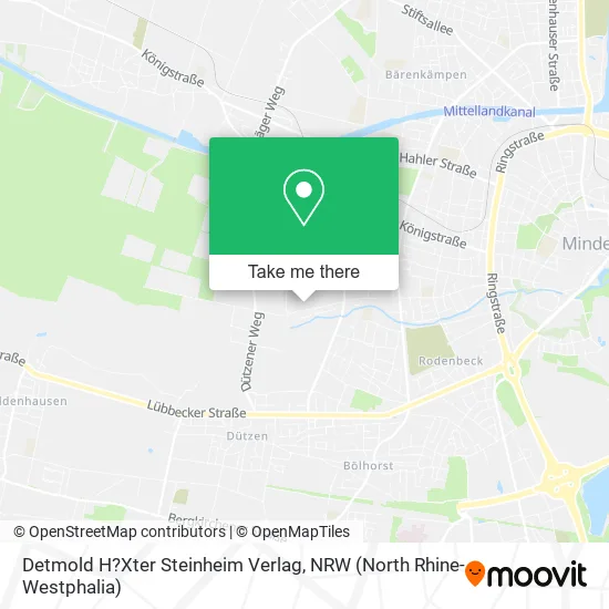 Карта Detmold H?Xter Steinheim Verlag