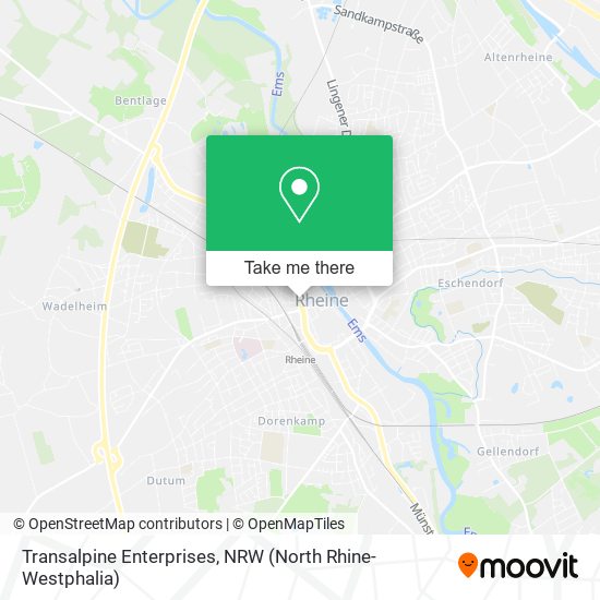 Transalpine Enterprises map
