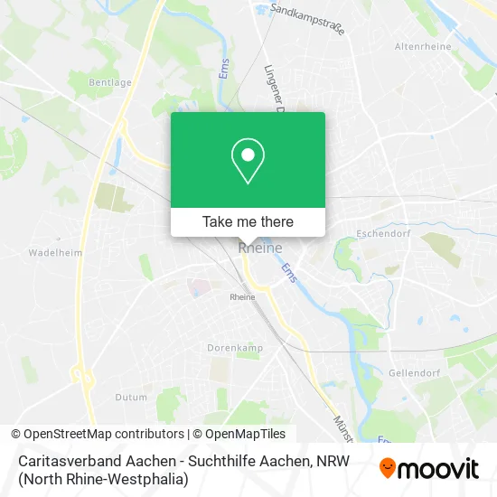 Карта Caritasverband Aachen - Suchthilfe Aachen