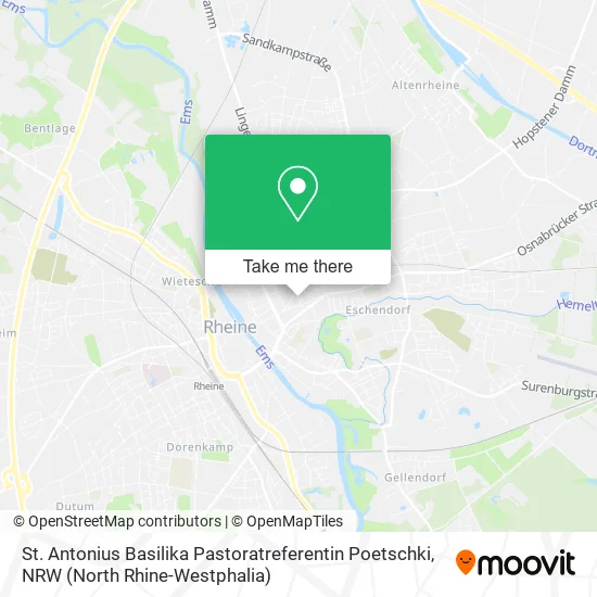 Карта St. Antonius Basilika Pastoratreferentin Poetschki