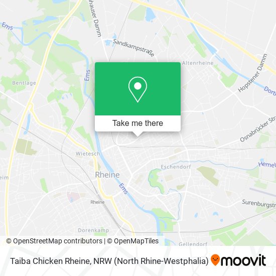 Taiba Chicken Rheine map