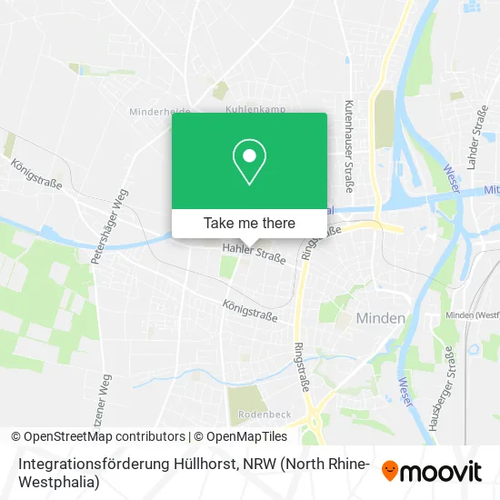 Карта Integrationsförderung Hüllhorst