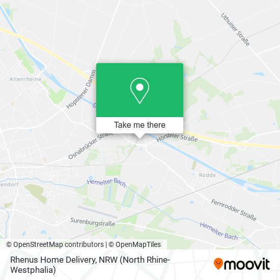 Rhenus Home Delivery map