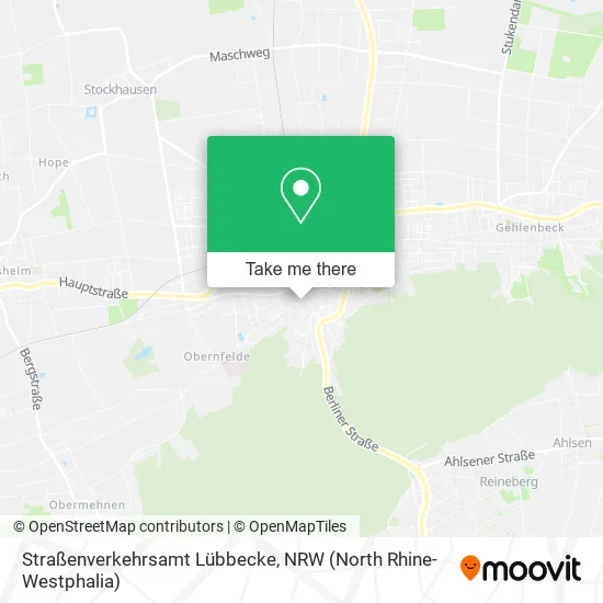 Карта Straßenverkehrsamt Lübbecke