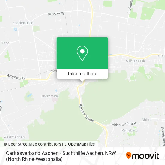 Карта Caritasverband Aachen - Suchthilfe Aachen