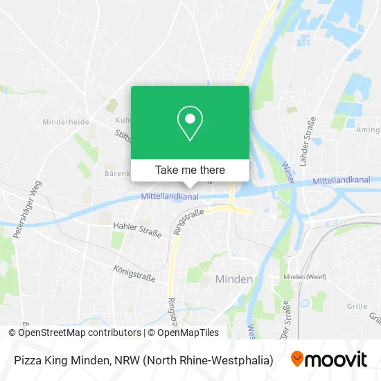 Карта Pizza King Minden
