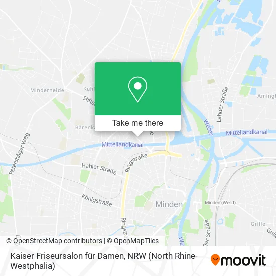 Карта Kaiser Friseursalon für Damen
