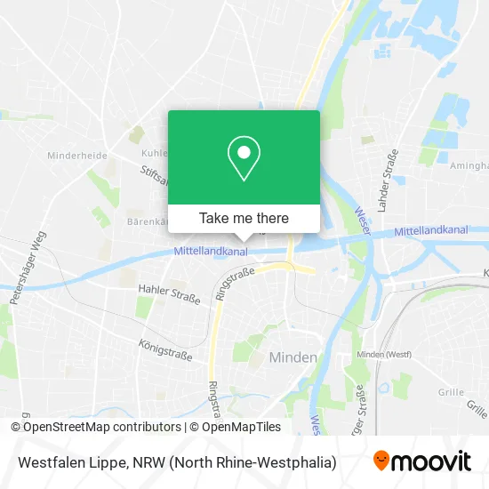 Карта Westfalen Lippe