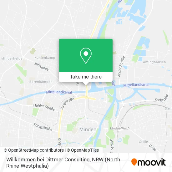 Карта Willkommen bei Dittmer Consulting