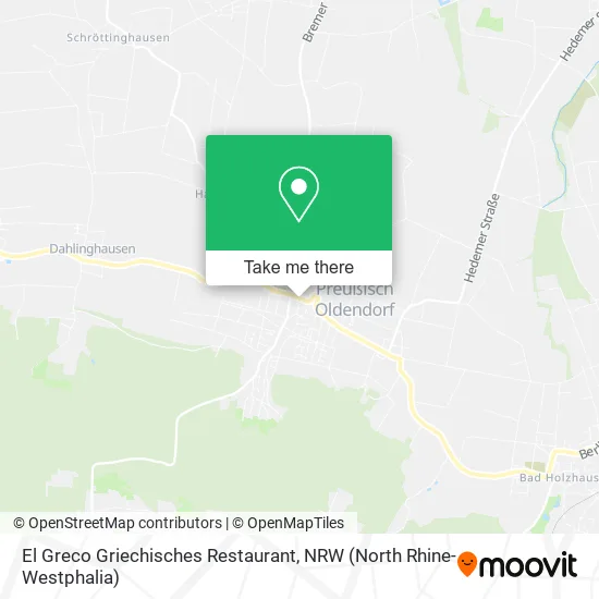 Карта El Greco Griechisches Restaurant