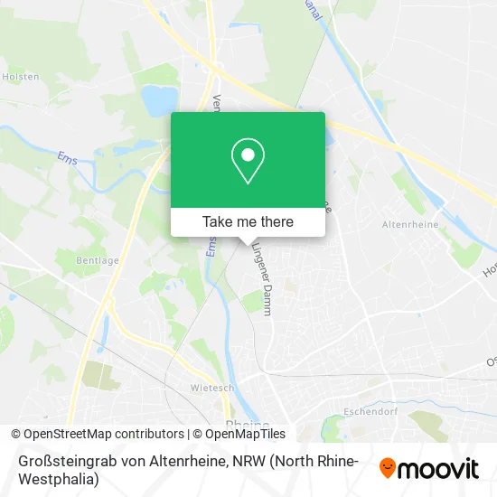 Карта Großsteingrab von Altenrheine