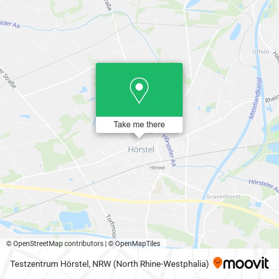 Testzentrum Hörstel map