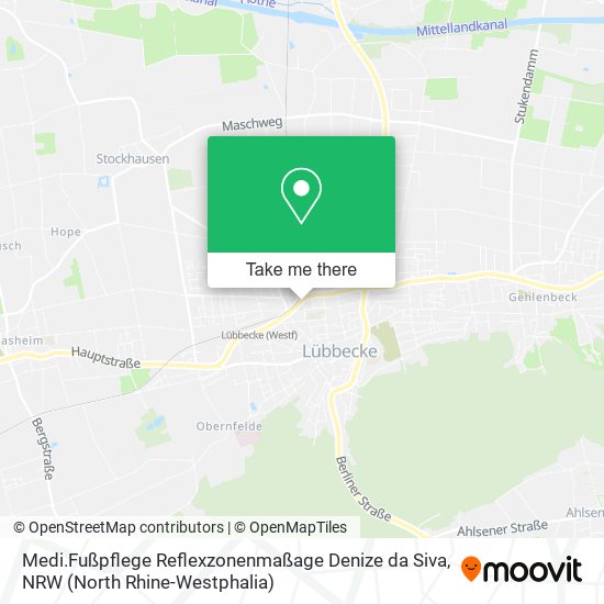 Карта Medi.Fußpflege Reflexzonenmaßage Denize da Siva