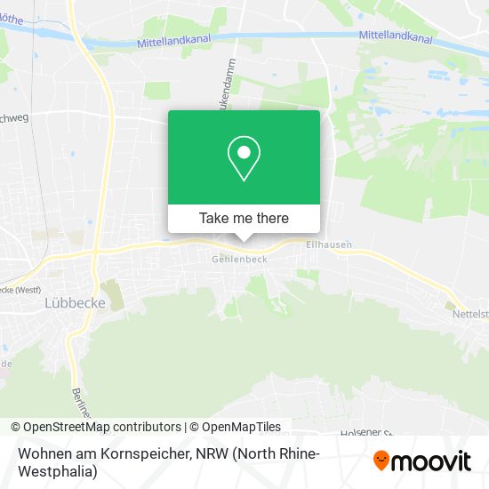 Wohnen am Kornspeicher map