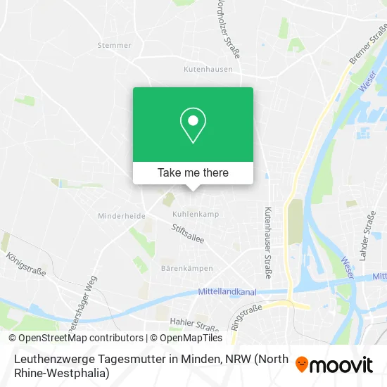 Карта Leuthenzwerge Tagesmutter in Minden