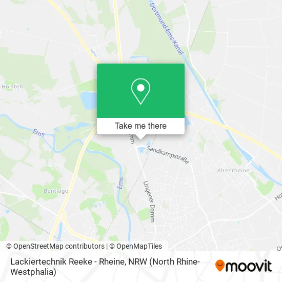 Карта Lackiertechnik Reeke - Rheine