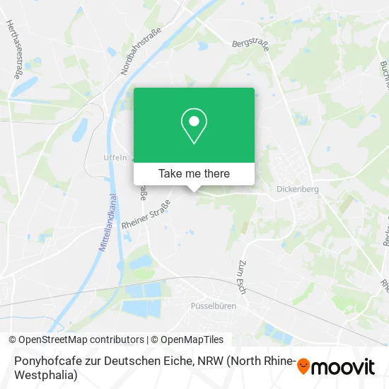 Карта Ponyhofcafe zur Deutschen Eiche