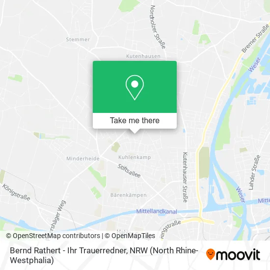 Карта Bernd Rathert - Ihr Trauerredner