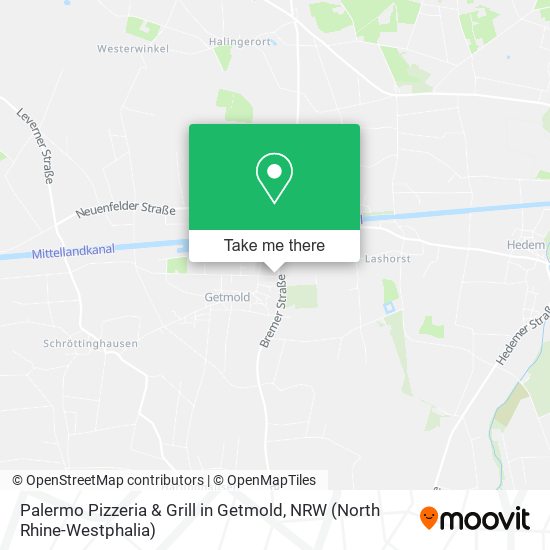 Palermo Pizzeria & Grill in Getmold map