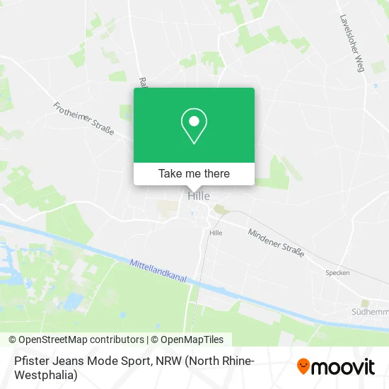 Карта Pfister Jeans Mode Sport