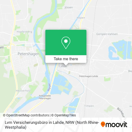 Карта Lvm Versicherungsbüro in Lahde