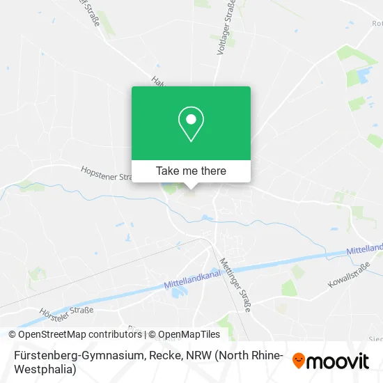 Карта Fürstenberg-Gymnasium, Recke