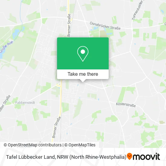 Карта Tafel Lübbecker Land