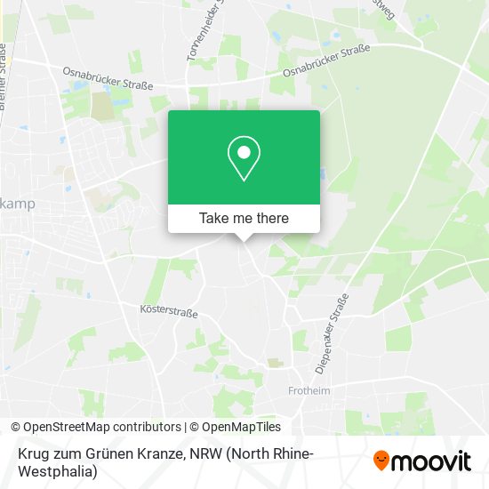 Krug zum Grünen Kranze map