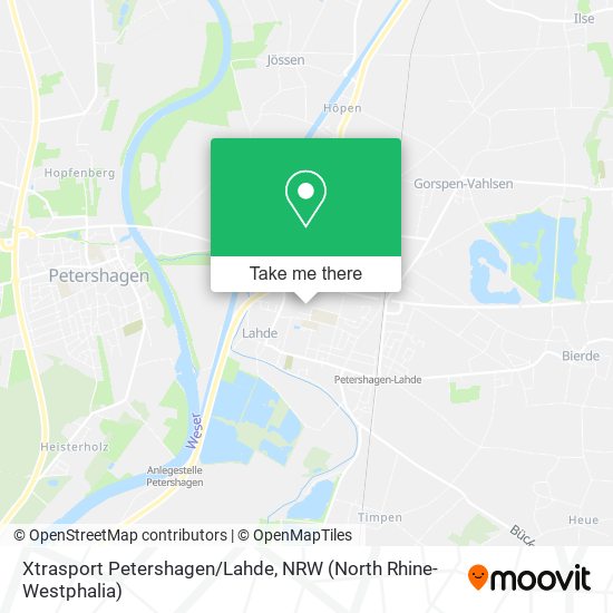 Xtrasport Petershagen/Lahde map