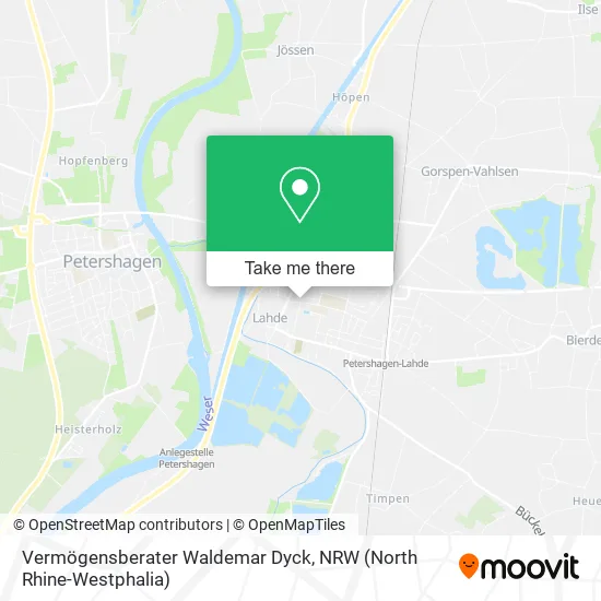 Карта Vermögensberater Waldemar Dyck