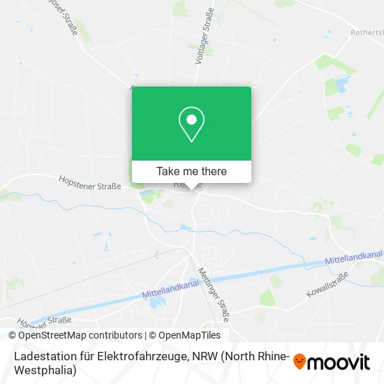 Карта Ladestation für Elektrofahrzeuge