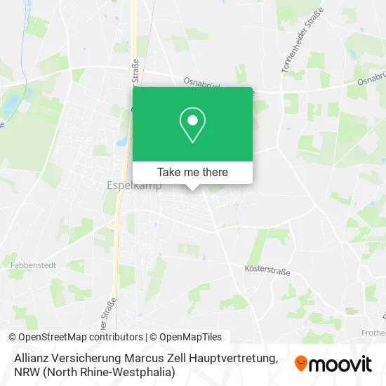 Карта Allianz Versicherung Marcus Zell Hauptvertretung