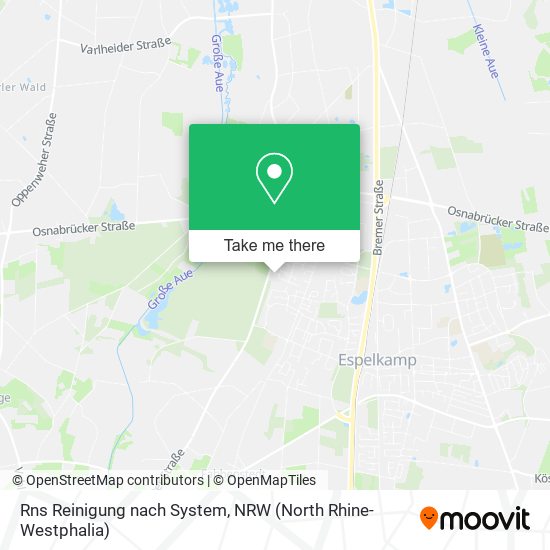 Rns Reinigung nach System map
