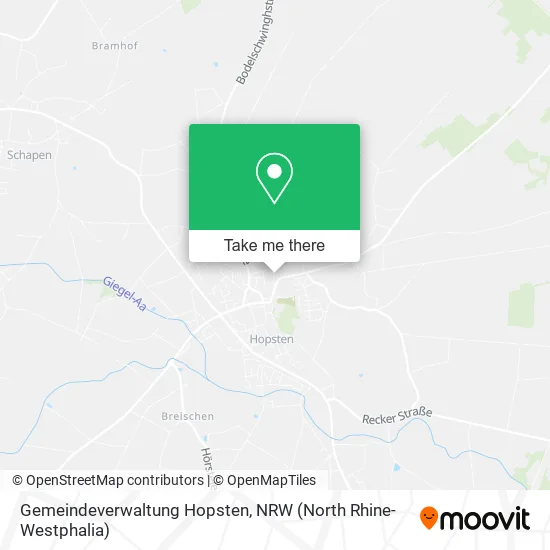 Карта Gemeindeverwaltung Hopsten