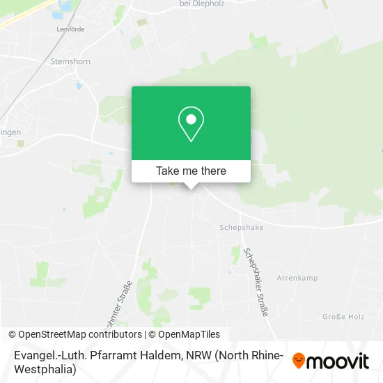 Карта Evangel.-Luth. Pfarramt Haldem