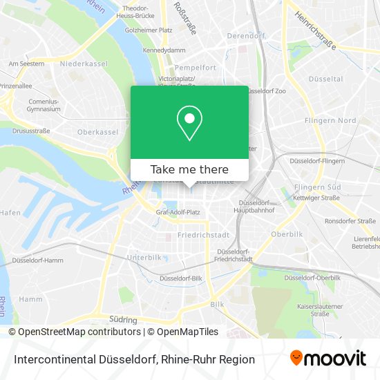Intercontinental Düsseldorf map