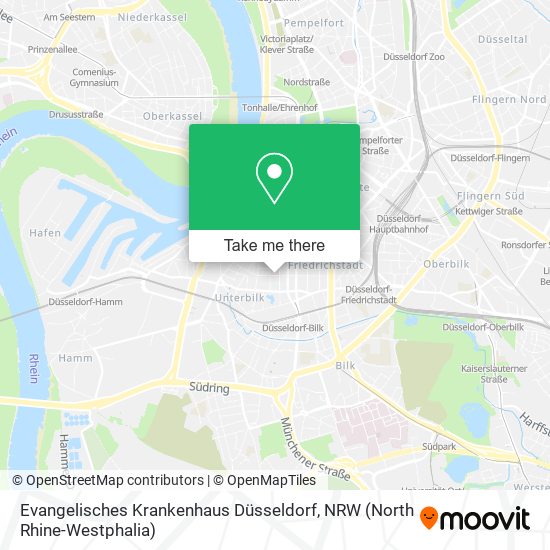 Evangelisches Krankenhaus Düsseldorf map