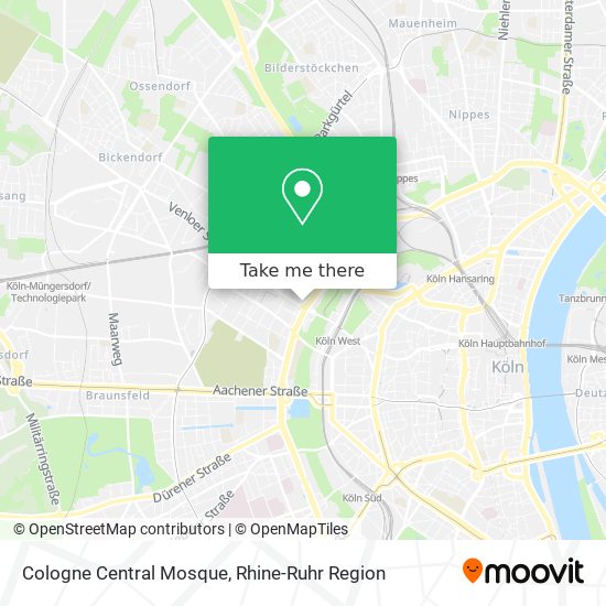 Cologne Central Mosque map
