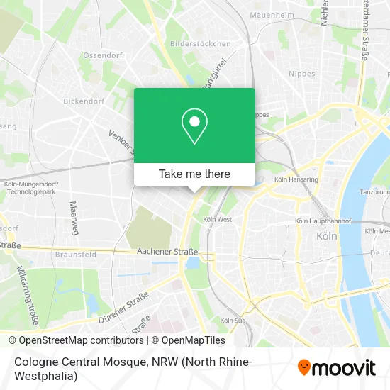 Карта Cologne Central Mosque