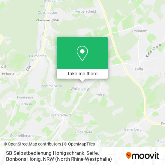 Карта SB Selbstbedienung Honigschrank, Seife, Bonbons,Honig