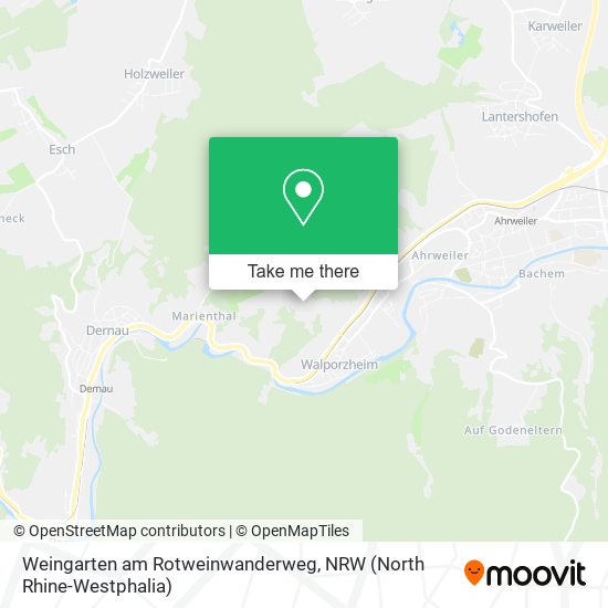 Weingarten am Rotweinwanderweg map