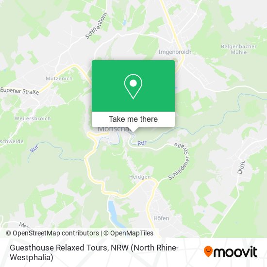 Guesthouse Relaxed Tours map