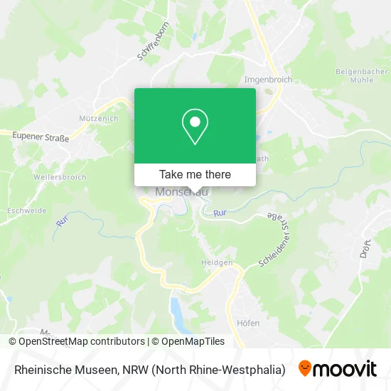 Rheinische Museen map