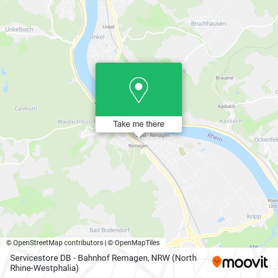 Servicestore DB - Bahnhof Remagen map