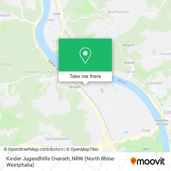 Карта Kinder Jugendhilfe Overath