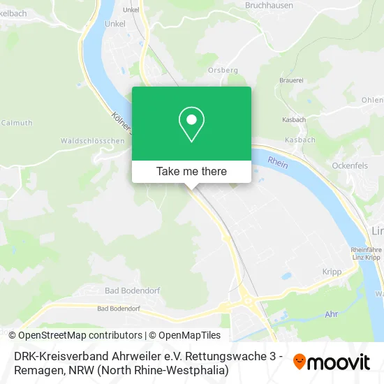 Карта DRK-Kreisverband Ahrweiler e.V. Rettungswache 3 - Remagen