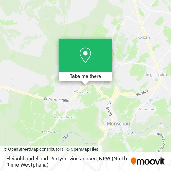 Карта Fleischhandel und Partyservice Jansen