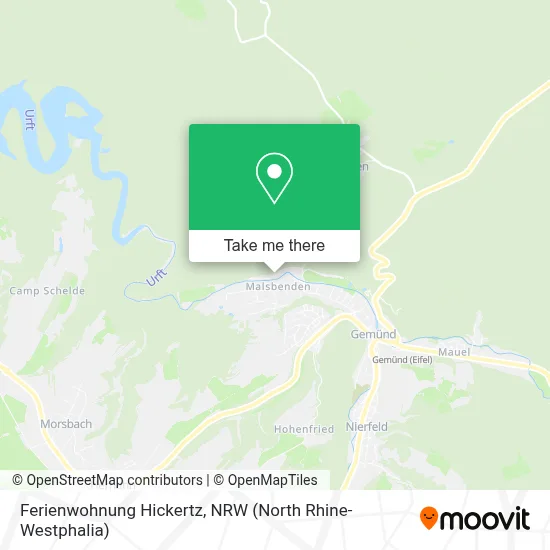 Ferienwohnung Hickertz map